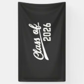 Klas van 2026 Afstudeerjaar 2026 School Spandoek (Verticaal)