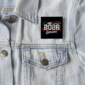 Klas van 2026 Afstudeerjaar Typografie Vierkante Button 5,1 Cm (In situ)