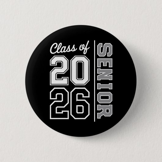 Klas van 2026 Afstudeerklas 26 Afgestudeerd Ronde Button 5,7 Cm (Voorkant)