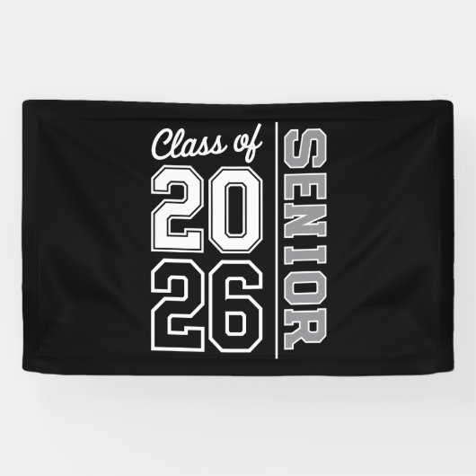 Klas van 2026 Afstudeerklas 26 Afgestudeerd Spandoek (Horizontaal)