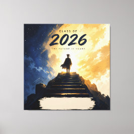 Klas van 2026 Afstudeerpad Succesontwerp Canvas Afdruk