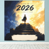 Klas van 2026 Afstudeerpad Succesontwerp Canvas Afdruk (Insitu (Houten vloer))