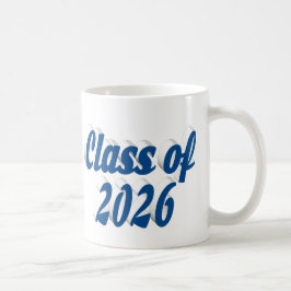 Klas van 2026 afstudeertekst in het blauw koffiemok