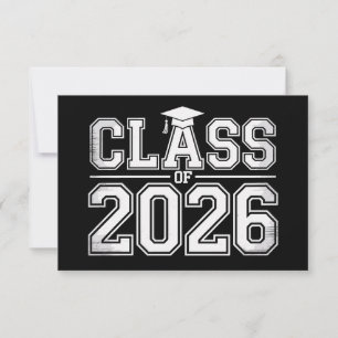 Klas Van 2026 Afstuderen 26 Afgestudeerd Vintage Aankondiging