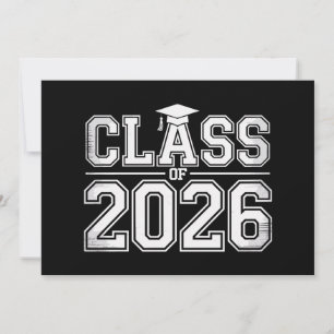 Klas Van 2026 Afstuderen 26 Afgestudeerd Vintage Kaart