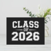 Klas van 2026 Afstuderen Afgestudeerd Retro Vintag Kaart (Staand voorkant)