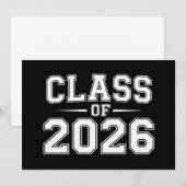 Klas van 2026 Afstuderen Afgestudeerd Retro Vintag Kaart (Voorkant / Achterkant)