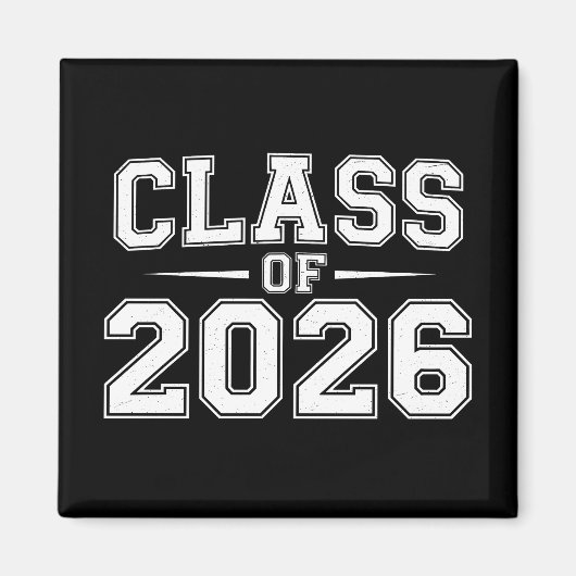 Klas van 2026 Afstuderen Afgestudeerd Retro Vintag Magneet (Voorkant)