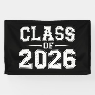 Klas Van 2026 Afstuderen Afgestudeerd Retro Vintag Spandoek