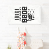 Klas van 2026 Afstuderen Amerikaanse Vlag Afgestud Spandoek (Insitu)