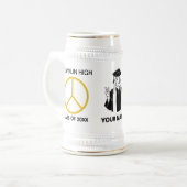 Klas van 2026 Afstuderen – Vrouwelijke Afgestudeer Bierpul (Voorkant links)