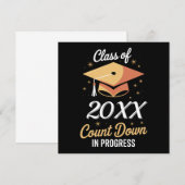 Klas van 2026 Aftellen in uitvoering Gepersonalise Kaart (Voorkant / Achterkant)