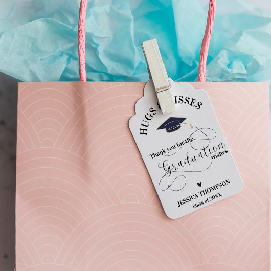 Klas van 2026 Bedankt Knuffels & Kusjes Afstuderen Cadeaulabel