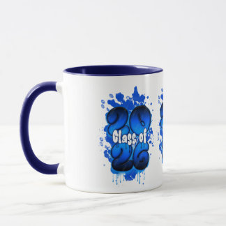 Klas van 2026 Blauwe Graffiti Afstudeermok | Styli Mok