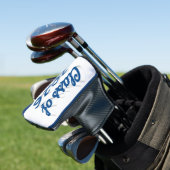 Klas van 2026 blauwe script afstuderen golfheadcover (Insitu)