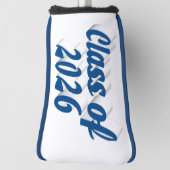 Klas van 2026 blauwe tekst afstuderen  golfheadcover (Draai 90)