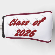 Klas van 2026 bordeauxrood typografie afstuderen