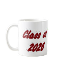 Klas van 2026 bordeauxrood typografie afstuderen