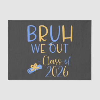 Klas van 2026 Bruh we out Tissue Paper Tissuepapier
