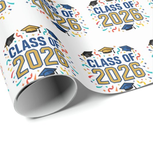 Klas van 2026 cadeaupapier (Rol Hoek)