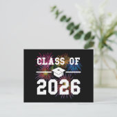 Klas van 2026 eindexamenjaar briefkaart (Staand voorkant)