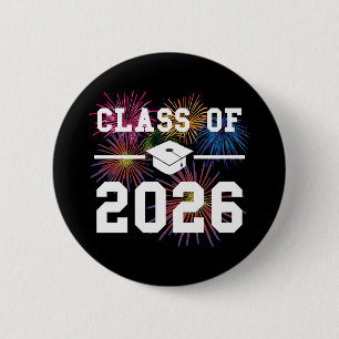 Klas van 2026 eindexamenjaar ronde button 5,7 cm