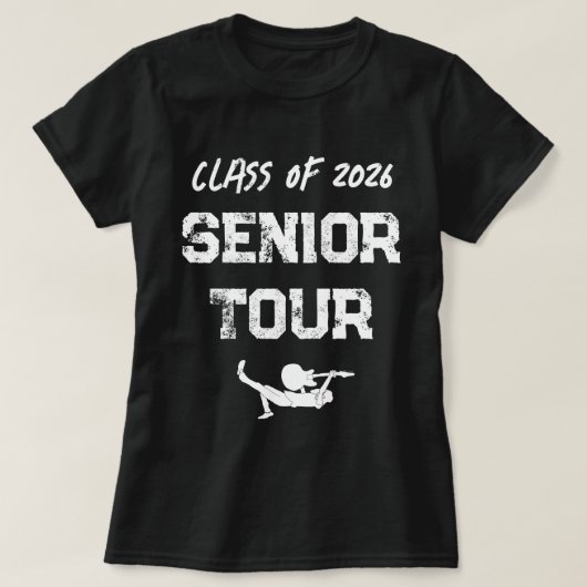 Klas van 2026 eindexamenjaar tour t-shirt (Design voorkant)