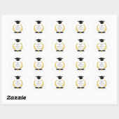 Klas van 2026 Elegante Moderne Afstuderen Ronde Sticker (Vel)