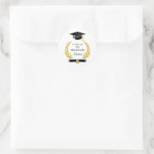 Klas van 2026 Elegante Moderne Afstuderen Ronde Sticker (Tas)