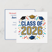 Klas van 2026 Feest Kaart (Voorkant / Achterkant)