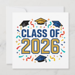 Klas van 2026 Feest Kaart