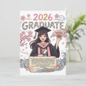 Klas van 2026 feestdagenkaart (Staand voorkant)