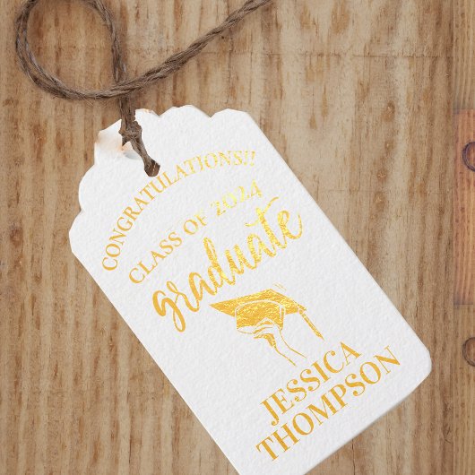 Klas van 2026 Felicitaties Foto Afstuderen Cadeaulabels