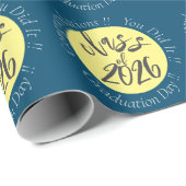 Klas van 2026 Gefeliciteerd Afstudeercadeau Cadeaupapier (Rol Hoek)