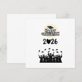 Klas van 2026 Gefeliciteerd met je afstuderen - Mi Kaart (Voorkant / Achterkant)