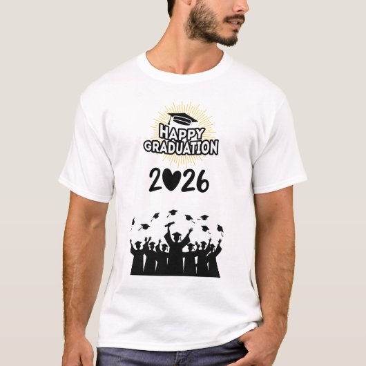 Klas van 2026 Gefeliciteerd met je afstuderen - Mi T-shirt (Voorkant)