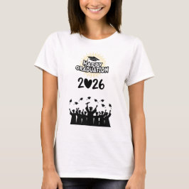 Klas van 2026 Gelukkige Afstuderen - Minimalistisc T-shirt