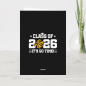 Klas van 2026 Gouden Cheer Afstuderen Het Is Tijd Kaart (Achterkant)