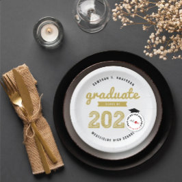 Klas van 2026 Gouden Schets Afstudeerfeest Diploma Papieren Bordje