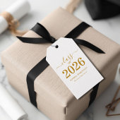 Klas van 2026 Gouden Script Afstuderen  Cadeaulabel