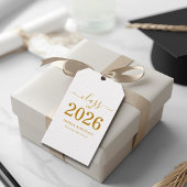 Klas van 2026 Gouden Script Afstuderen Cadeaulabel