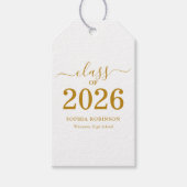 Klas van 2026 Gouden Script Afstuderen  Cadeaulabel (Voorkant)