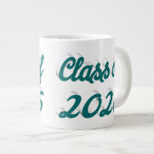 Klas van 2026 groen script afstuderen grote koffiekop (Voorkant rechts)