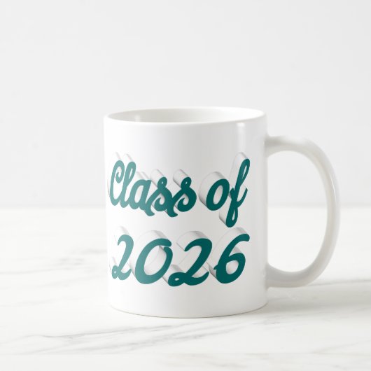Klas van 2026 groen script  afstuderen  koffiemok (Rechts)