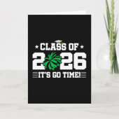 Klas van 2026 Groene Cheer Afstuderen Het Is Tijd Kaart (Voorkant)