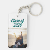 Klas van 2026 groene tekst afstudeerfoto sleutelhanger (achterkant)