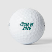 Klas van 2026 groene tekst  afstuderen  golfballen (Voorkant)