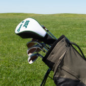 Klas van 2026 groene typografie afstuderen golfheadcover (Insitu)