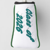 Klas van 2026 groene typografie afstuderen golfheadcover (Draai 90)