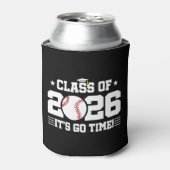 Klas van 2026 Honkbal Afstuderen Het Is Tijd Blikjeskoeler (Blikje Voorkant)
